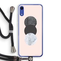 Marmeren cirkels: Honor Play 8A Transparant Hoesje met koord