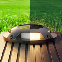 Looppad verlichting op zonne energie rond draadloos 12 cm