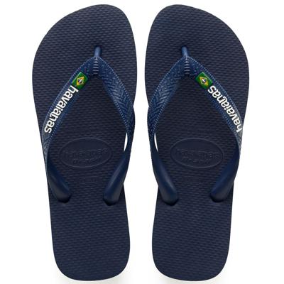 Havaianas Brasil logo navy blue donkerblauw maat 4142