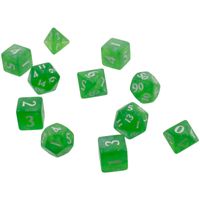 Eclipse 11 Dice Set: Lime Green Dobbelstenen Eclipse 11 Dice Set: Lime Green Dobbelstenen