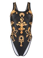 Marine Serre maillot de bain imprimé - Noir Marine Serre maillot de bain imprimé - Noir