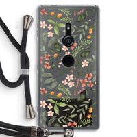 Sweet little flowers: Sony Xperia XZ2 Transparant Hoesje met koord