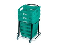 Winkelmand 52L Shop&Roll zwart BIG - 4 stuks