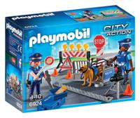 PLAYMOBIL City Action - Politie wegversperring constructiespeelgoed 6924