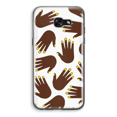 Hands dark: Samsung Galaxy A5 (2017) Transparant Hoesje