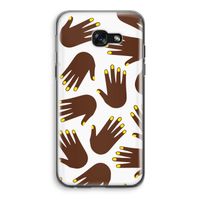 Hands dark: Samsung Galaxy A5 (2017) Transparant Hoesje