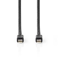 Nedis CCGP37504BK20 DisplayPort kabel 2 m Mini DisplayPort Zwart - thumbnail