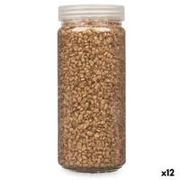 Decoratieve stenen Gift Decor Gouden 2 - 5 mm 700 g 6,5 x 15,5 x 6,5 cm 6,2 x 15,3 x 6,2 cm 6,5 x 15,8 x 6,5 cm (12 Stuks)
