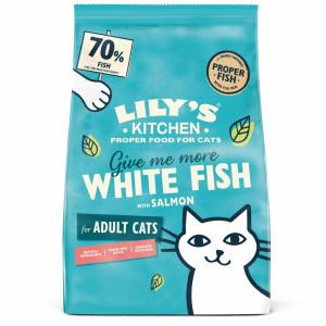 Lily&apos;s Kitchen Adult witvis met zalm kattenvoer 2 x 2 kg