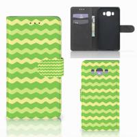 Samsung Galaxy J7 2016 | Telefoon Hoesje | Waves Green