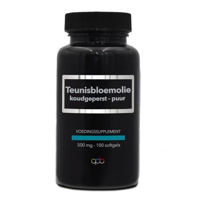 Apb Holland Teunisbloemolie koudgeperst puur 500mg Apb Holland Teunisbloemolie koudgeperst puur 500mg