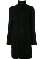 Yohji Yamamoto Pre-Owned long funnel neck jacket - Noir