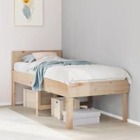 Bedframe zonder matras massief grenenhout 90x190 cm