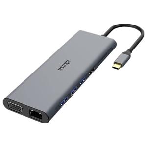 Akasa USB Type-C 14-In-1 Dock USB-C dockingstation Geschikt voor merk (dockingstation): Universeel Geïntegreerde kaartlezer, USB-C Power Delivery