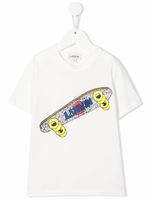 Lanvin Enfant t-shirt à logo imprimé - Blanc