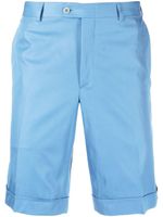 Brioni pantalon de costume en coton - Bleu - thumbnail