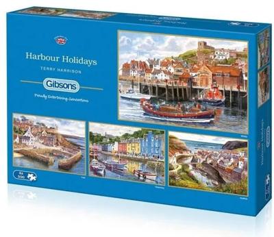 Harbour Holidays Puzzel 4x 500 Stukjes Harbour Holidays Puzzel 4x 500 Stukjes