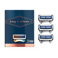 Gillette King C. Gillette Gezicht en Contouren Scheermesjes - 3 Stuks Gillette King C. Gillette Gezicht en Contouren Scheermesjes - 3 Stuks