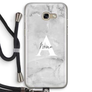 Ivory Marble: Samsung Galaxy A5 (2017) Transparant Hoesje met koord