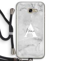 Ivory Marble: Samsung Galaxy A5 (2017) Transparant Hoesje met koord