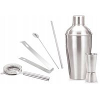 Kinghoff 1392 - Barman set - cocktail set - 6 delig - RVS