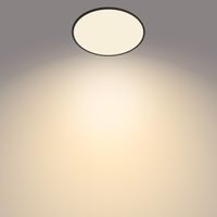 Philips SuperSlim plafondlamp - zwart - groot - warmwit licht - 36 W - thumbnail