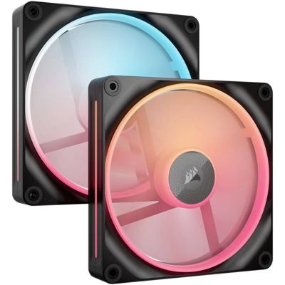 Corsair LX140-R RGB iC PC-ventilator Zwart (b x h x d) 140 x 140 x 20 mm
