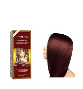 Henna haarverf creme burgundy