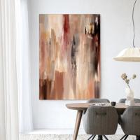Urban Cotton Wandkleed 'Monterosso' 145 x 190cm in Frame - black