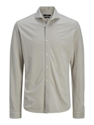 J&j Premium Jprblalance Pique L/s Shirt Smu 12269800 Overhemd Tidal Foam Slim Fit