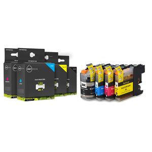 Inktmedia® - Inktcartridge - Geschikt Brother LC-123 XL Set inktcartridge - Cartridge met Inkt