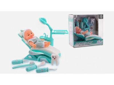 John Toy Tandarts speelset met pop+stoel