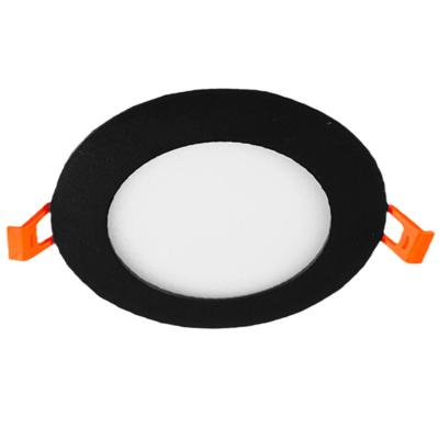 LED panel downlight 6W 3000K incl. driver zwart - LED2610