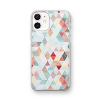 Gekleurde driehoekjes pastel: iPhone 12 mini Transparant Hoesje