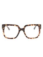 Isabel Marant Eyewear lunettes de vue carrées à effet écailles de tortue - Marron - thumbnail