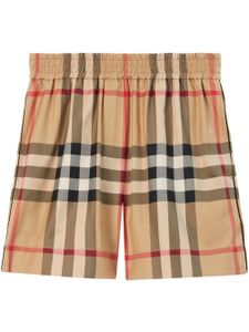 Burberry short en coton à motif Vintage Check - Tons neutres