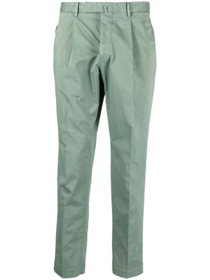 Dell'oglio pantalon fuselé à détails de plis - Vert