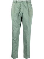 Dell'oglio pantalon fuselé à détails de plis - Vert