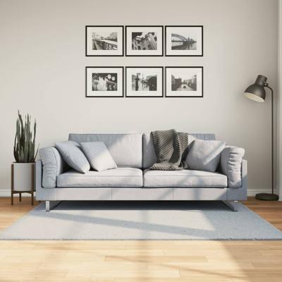 VidaXL Vloerkleed huarte laagpolig zacht wasbaar 120x170 cm blauw