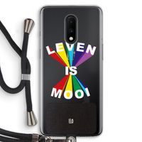Het Leven Is Mooi: OnePlus 7 Transparant Hoesje met koord