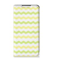 Samsung Galaxy S22 | Hoesje met Magneet | Waves Yellow