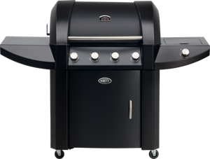 Boretti Robusto 4600 W Barbecue Gas Verrijdbaar Zwart