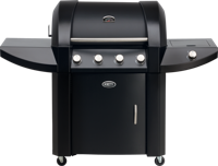 Boretti Robusto 4600 W Barbecue Gas Verrijdbaar Zwart - thumbnail