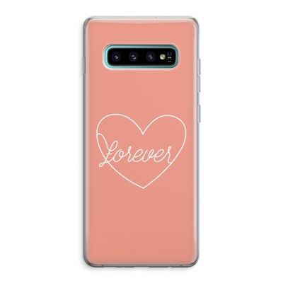 Forever heart: Samsung Galaxy S10 Plus Transparant Hoesje