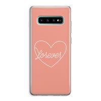 Forever heart: Samsung Galaxy S10 Plus Transparant Hoesje