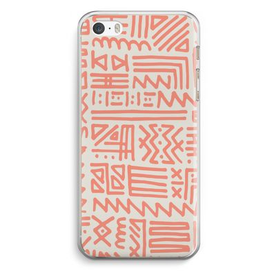 Marrakech Pink: iPhone 5 / 5S / SE Transparant Hoesje