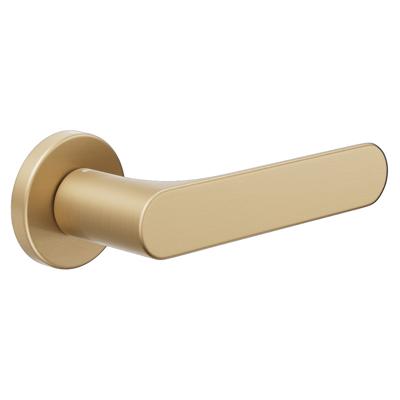 DND handles DND Spot deurkruk op rond rozet - satin gold