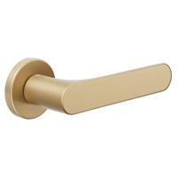 DND handles DND Spot deurkruk op rond rozet - satin gold