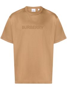 Burberry t-shirt en coton à logo imprimé - Marron