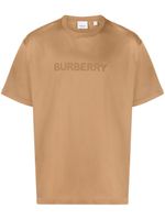 Burberry t-shirt en coton à logo imprimé - Marron - thumbnail